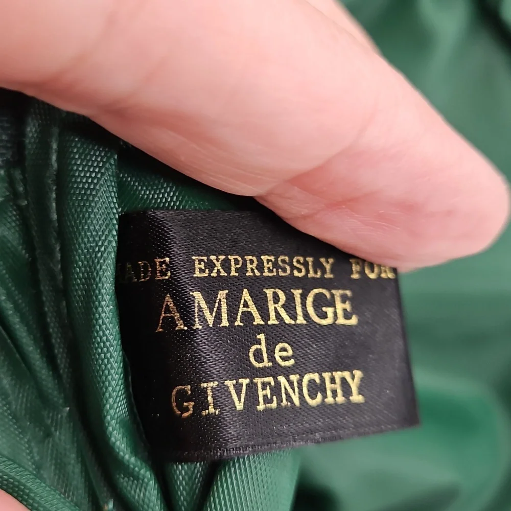 Givenchy Amarige Green Fabric Cosmetic Pouch